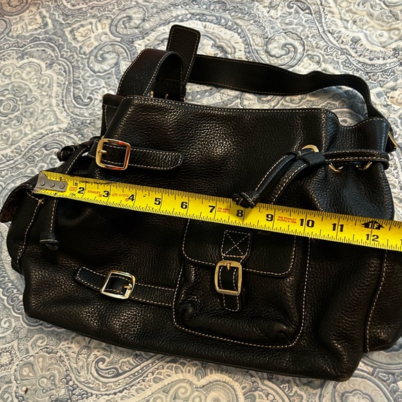 Maxx New York Black Leather Shoulder Bag - Picture 7 of 8